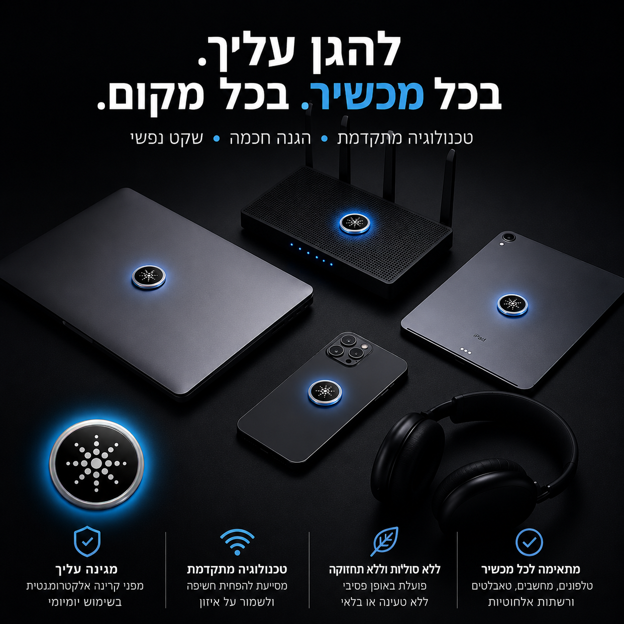 שבבי הגנה חכמים מפני קרינה