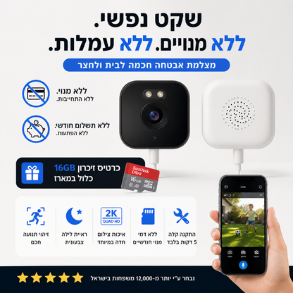 המצלמה השומרת - העיניים שלך בבית 24/7