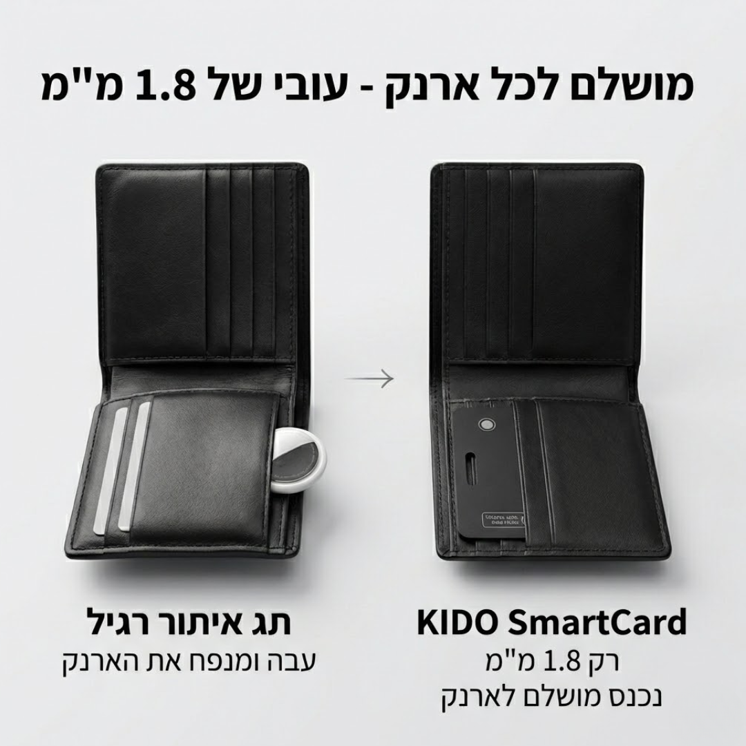 Kido Smart Card - כרטיס מעקב חכם