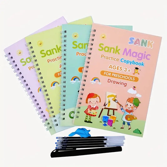 Magic Practice Copybook (4 Books + Ink Refills)